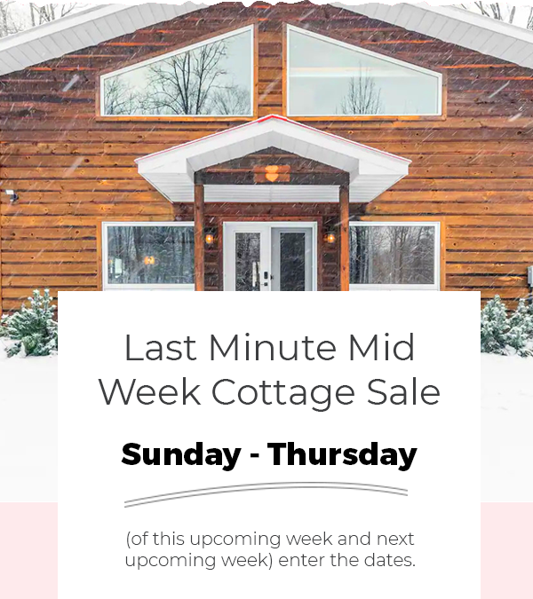 Last Minute Mid Week Cottage Sale